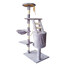 KATIDO Tiragraffi alto per gatti 118 cm blu-grigio