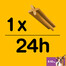 PEDIGREE DentaStix (małe rasy) przysmak dentystyczny dla psów 7 szt. - 110g