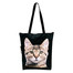 FERA Sac de courses motif chaton