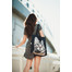 FERA Sac de courses motif chaton