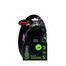 FLEXI guinzaglio automatico Nero Design M cinghia 5 m rosa