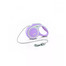 FLEXI Laisse New Comfort Cordon 3 m violet avec blanc